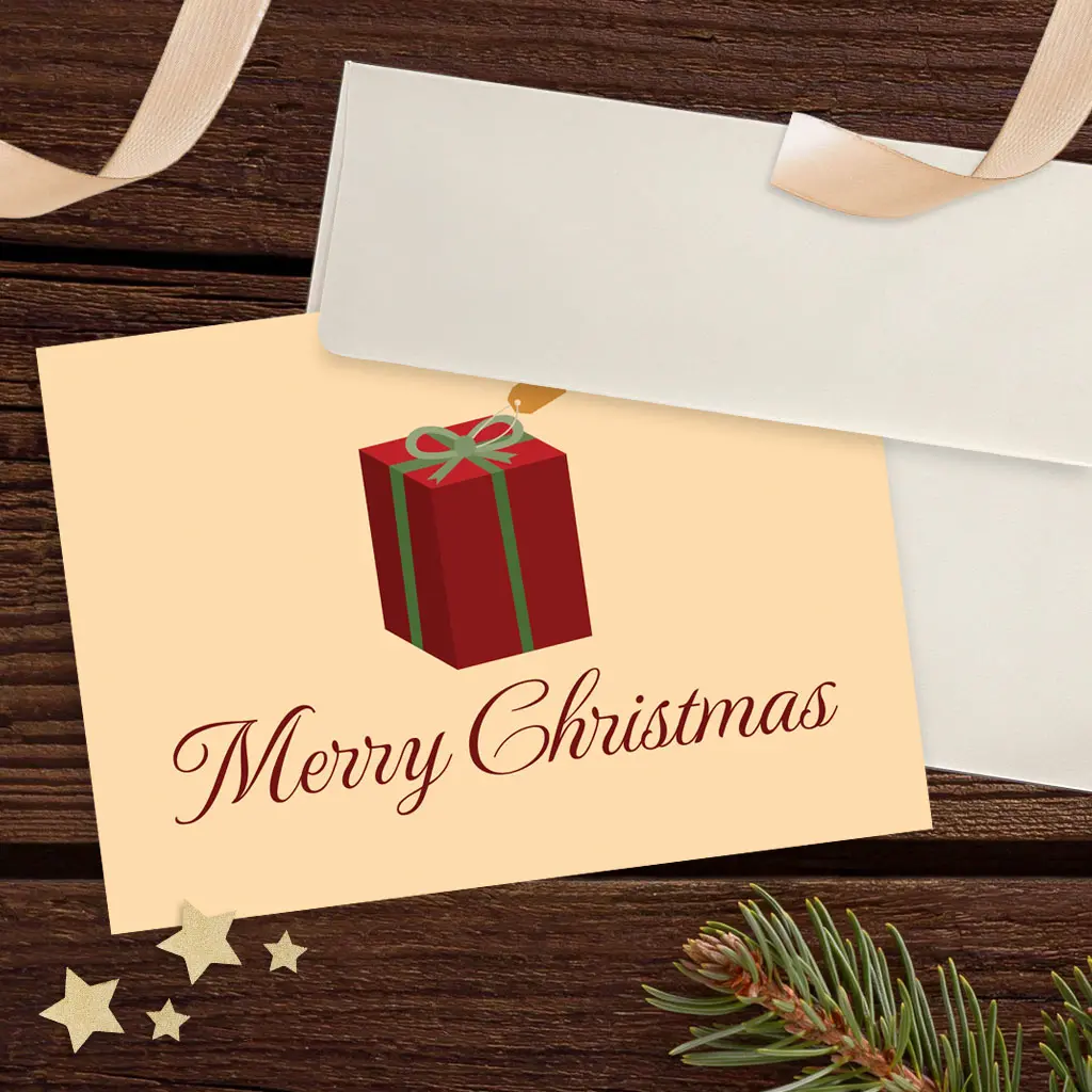Holiday Gift Christmas Card