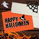 Witches Hat Happy Halloween Card 