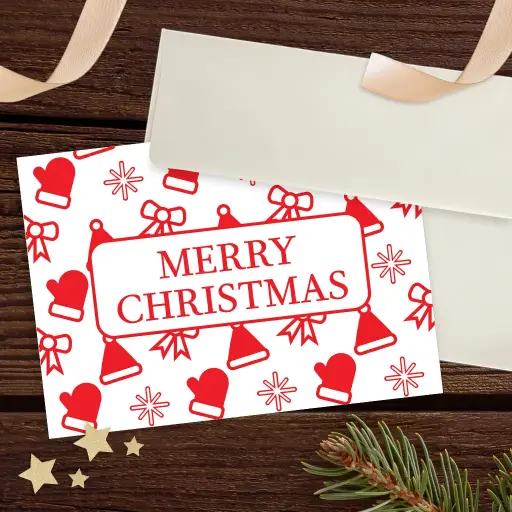 Gloves and Gifts Christmas Card