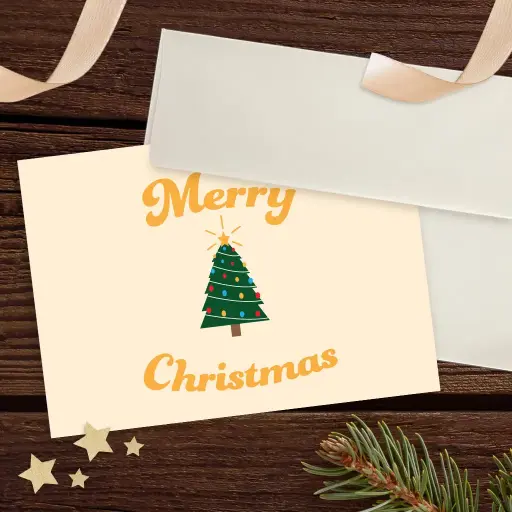 Shining Star Christmas Tree Card