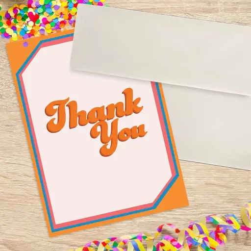 Groovy Thank You Card