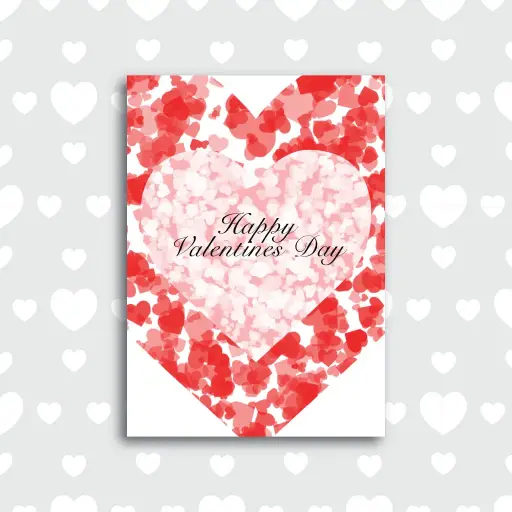 Elegant Hearts Valentine's Day Card
