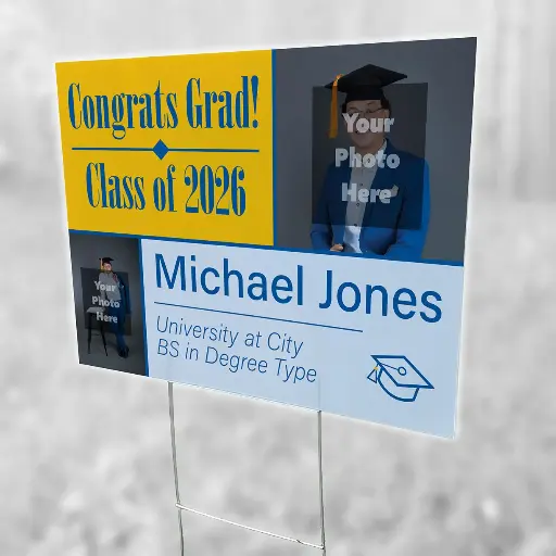 Customizable Class of 2026 Yard Sign