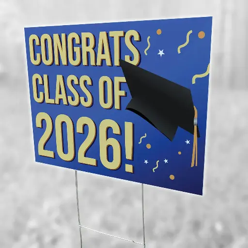 Congrats Class of 2026 Yard Sign