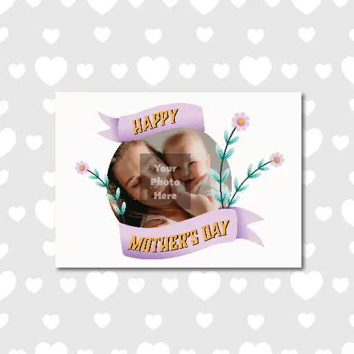 Customizable Flowers & Ribbons Mother's Day Card