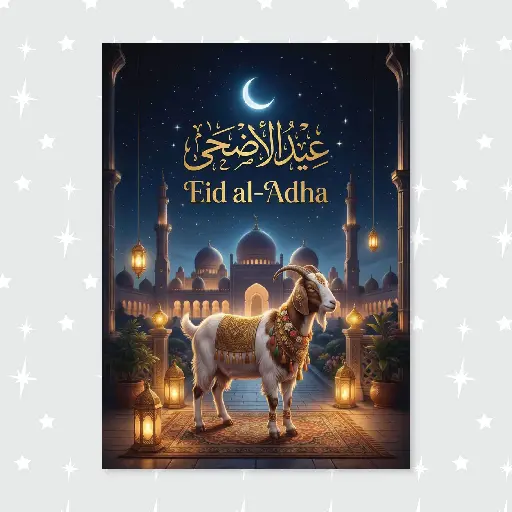 Eid Al Adha Scenery Card